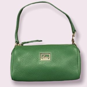 Dooney & Burke Leather Mini Barrel Bag (6L517) in Green